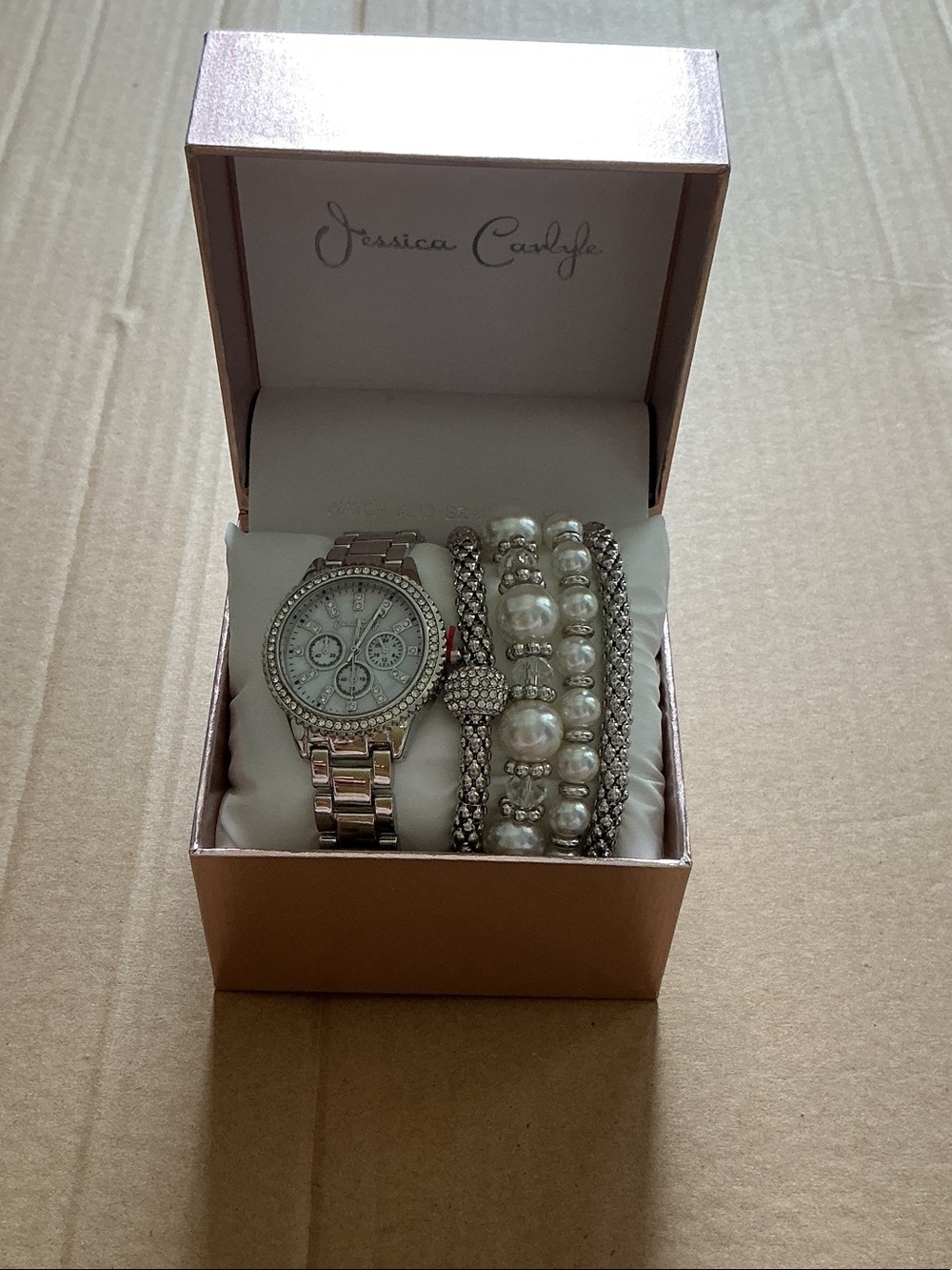 Jessica Carlyle Watch and Bracelet Set